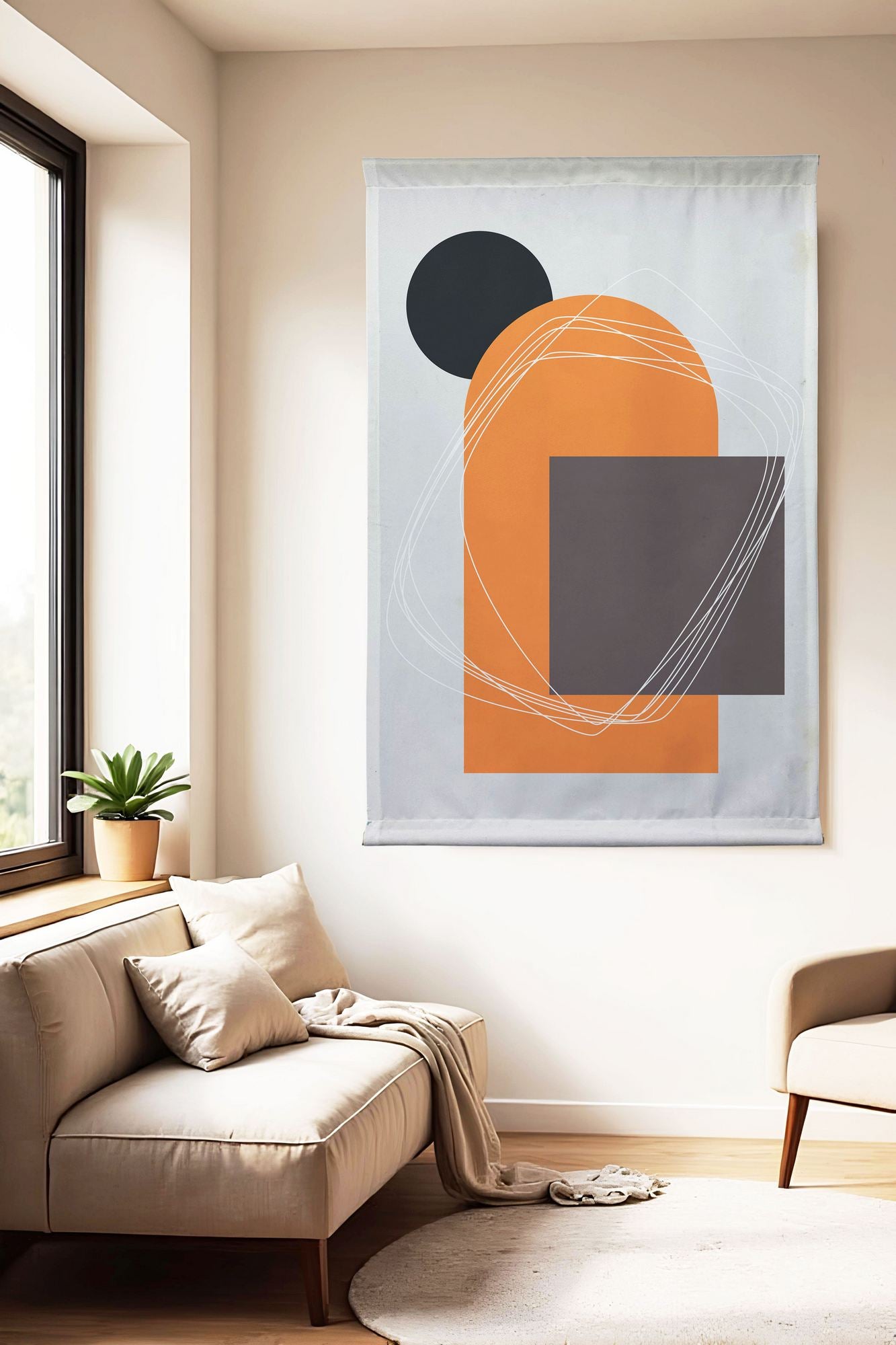 Quadro Decorativo Polybaby 15 70 x 120 cm – Multicolor (50% Algodão / 50% Poliéster)