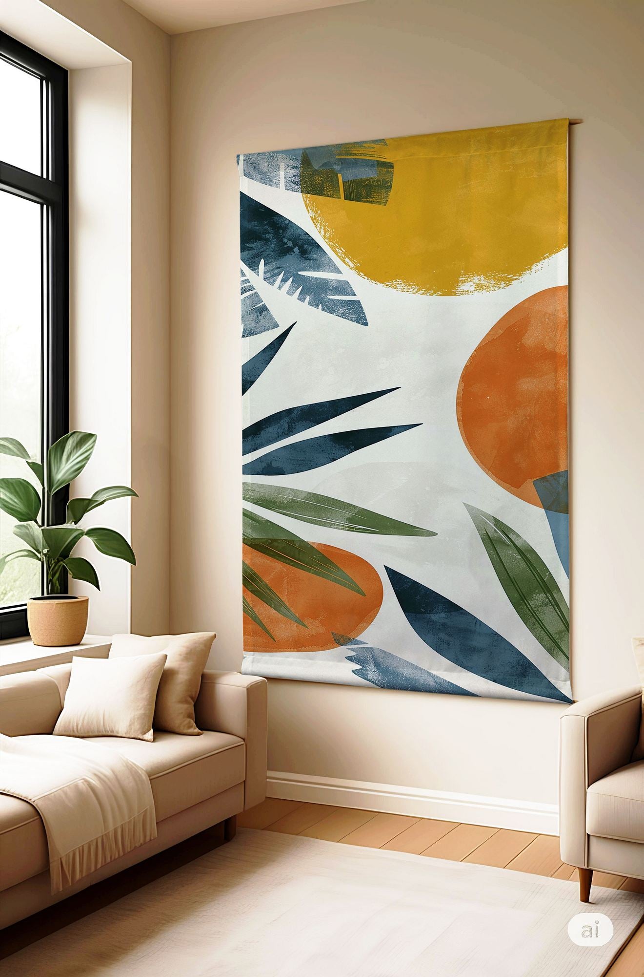 Tela Decorativa Polybaby 18, 70x120 cm, Multicolorido – 50% Algodão / 50% Poliéster