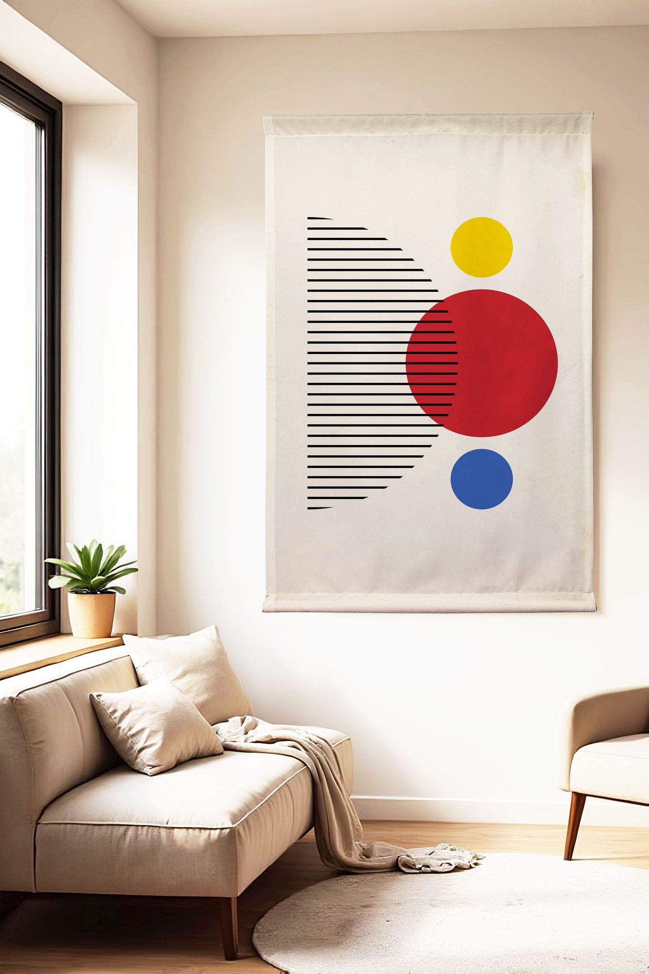 Quadro Decorativo Polybaby 20 Multicolorido 70 x 120 cm – 50% Algodão / 50% Poliéster