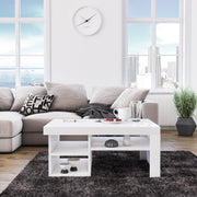 Mesa de Centro Branca em Melamina - Design Moderno e Resistente 92x40x63cm