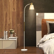 Candeeiro de Pé LED Altura Ajustável 49x21x127-160 cm Branco