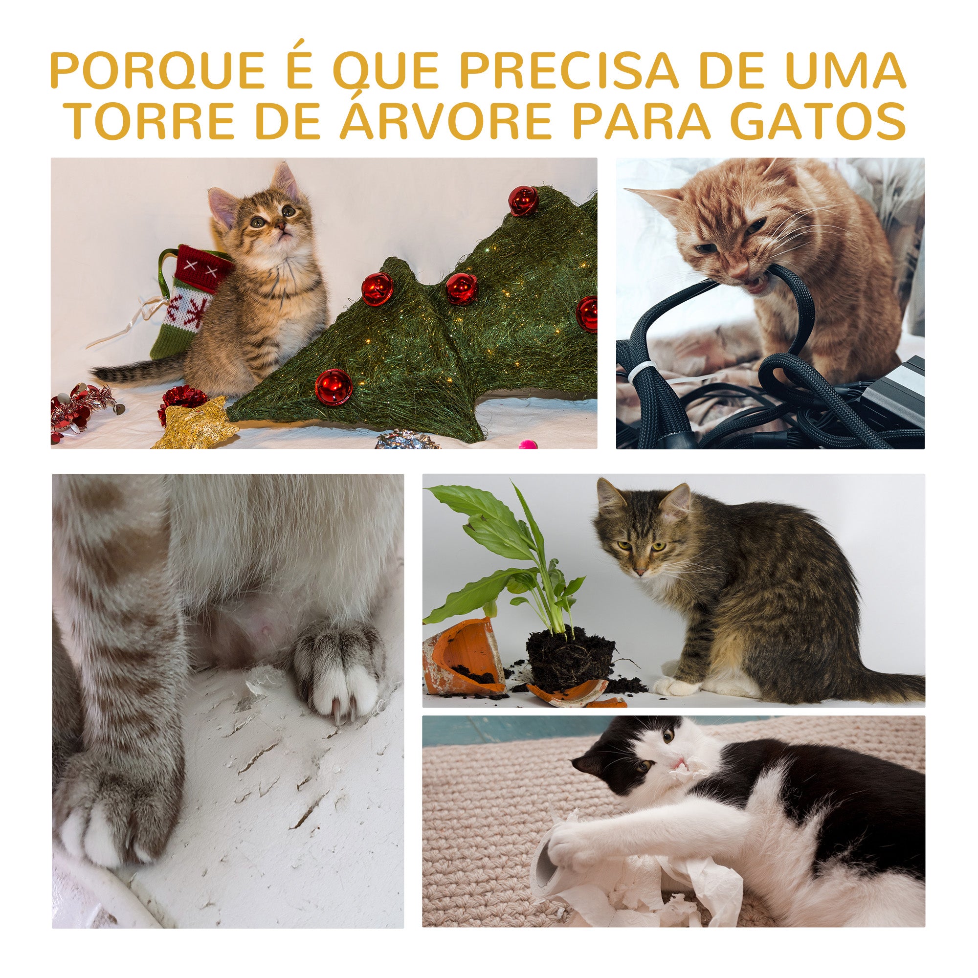 Arranhador para Gatos Altura 91 cm Azul Claro 45x45x91 cm