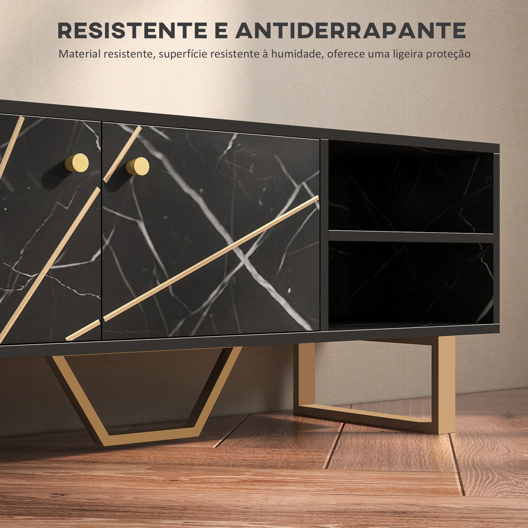 Móvel de TV para Televisor 110x35x45 cm Preto