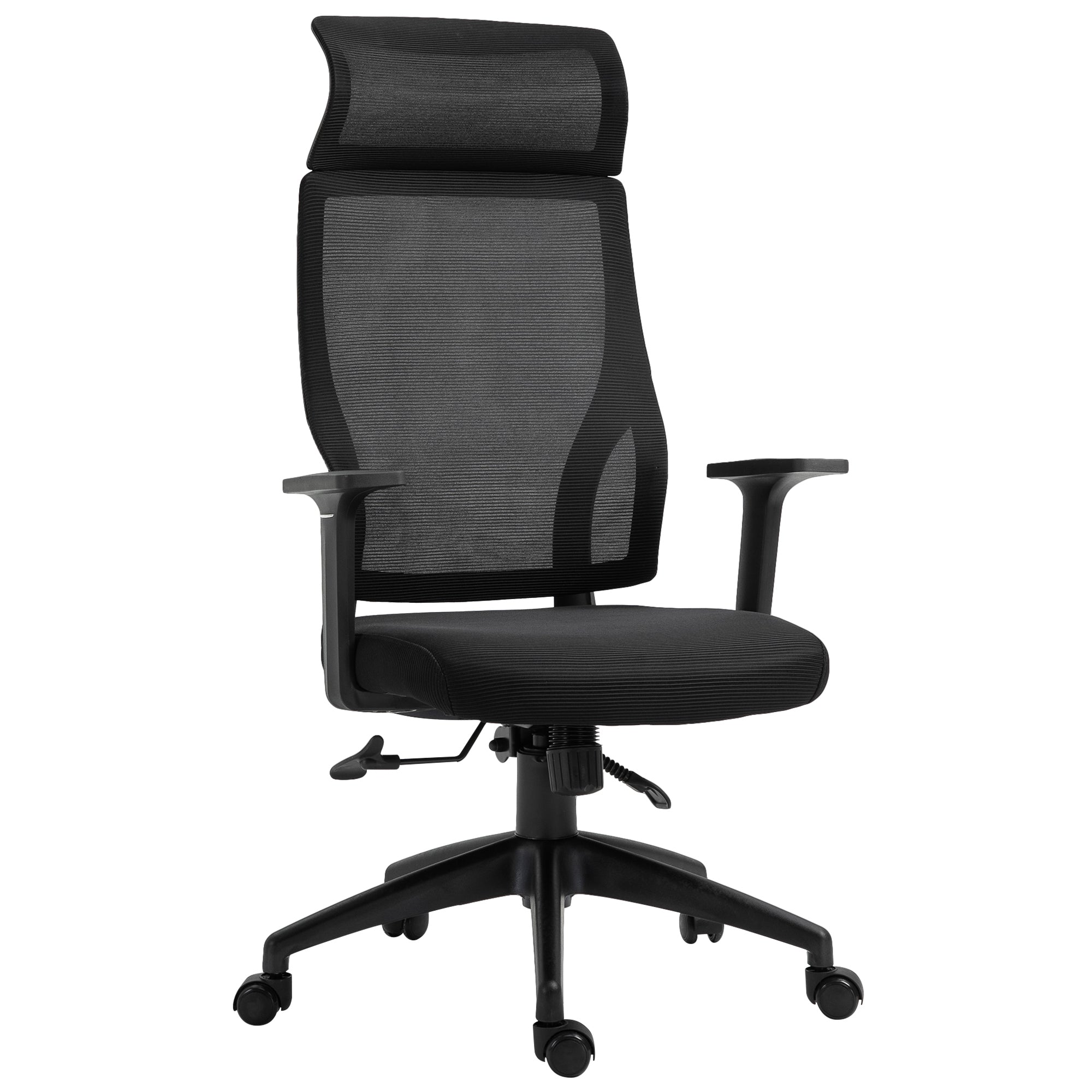 Cadeira Ergonômica Giratória Preto 64x61x128,9 cm