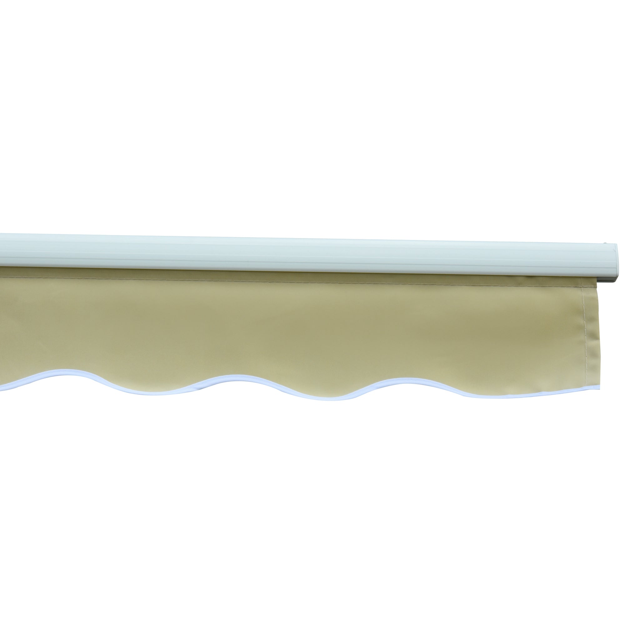 Toldo Manual Dobrável de Alumínio Bege 295x250 cm