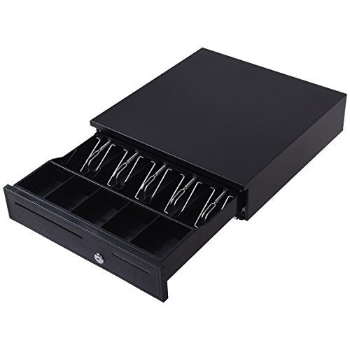 Gaveta de Dinheiro em Metal com Bandeja de Substituição para Notas e Moedas 40,5x42x10cm