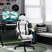 Cadeira Gaming com Orelhas - 65x62x116-124 cm - Branco