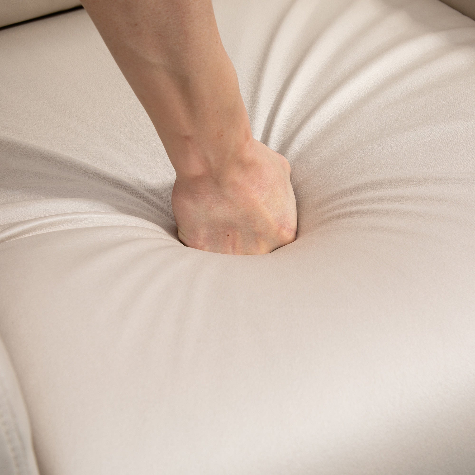Poltrona de Massagem Relax Elétrica Bege 77x93x105 cm
