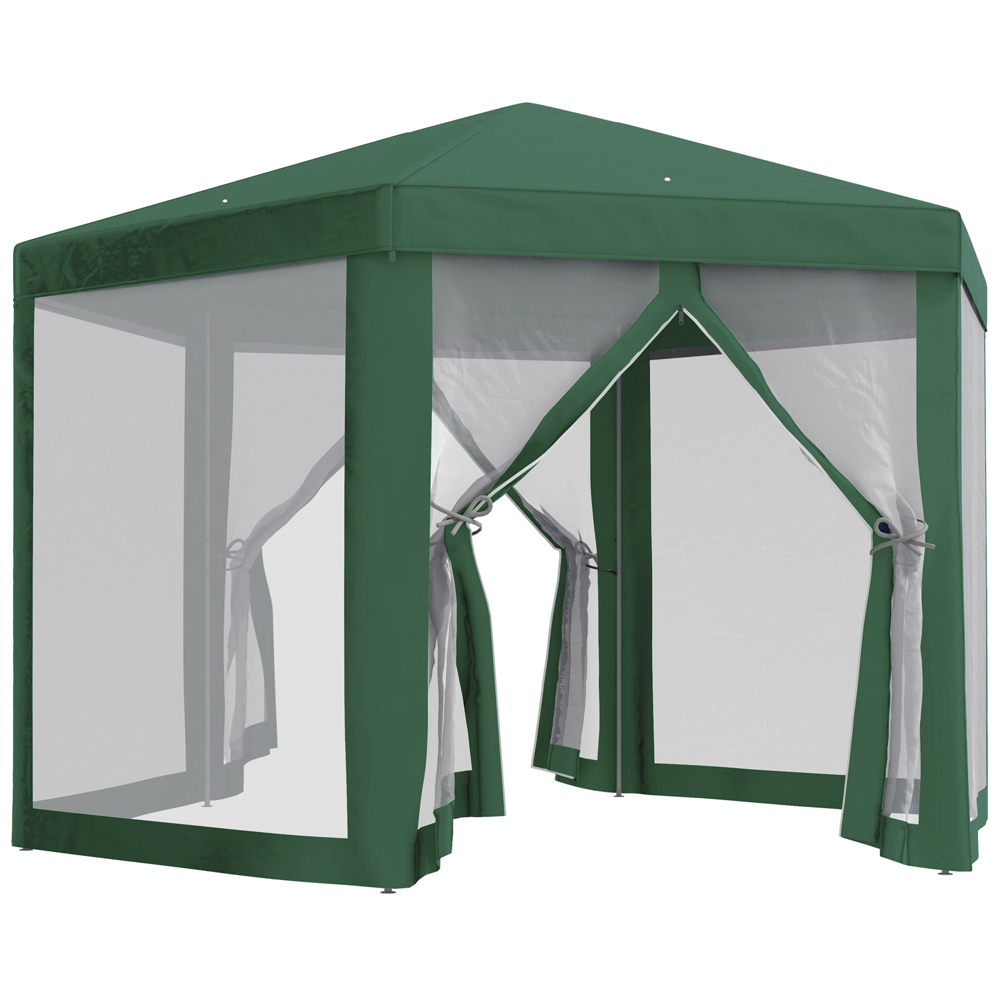 Tenda Hexagonal de Jardim 197x250 cm - Verde