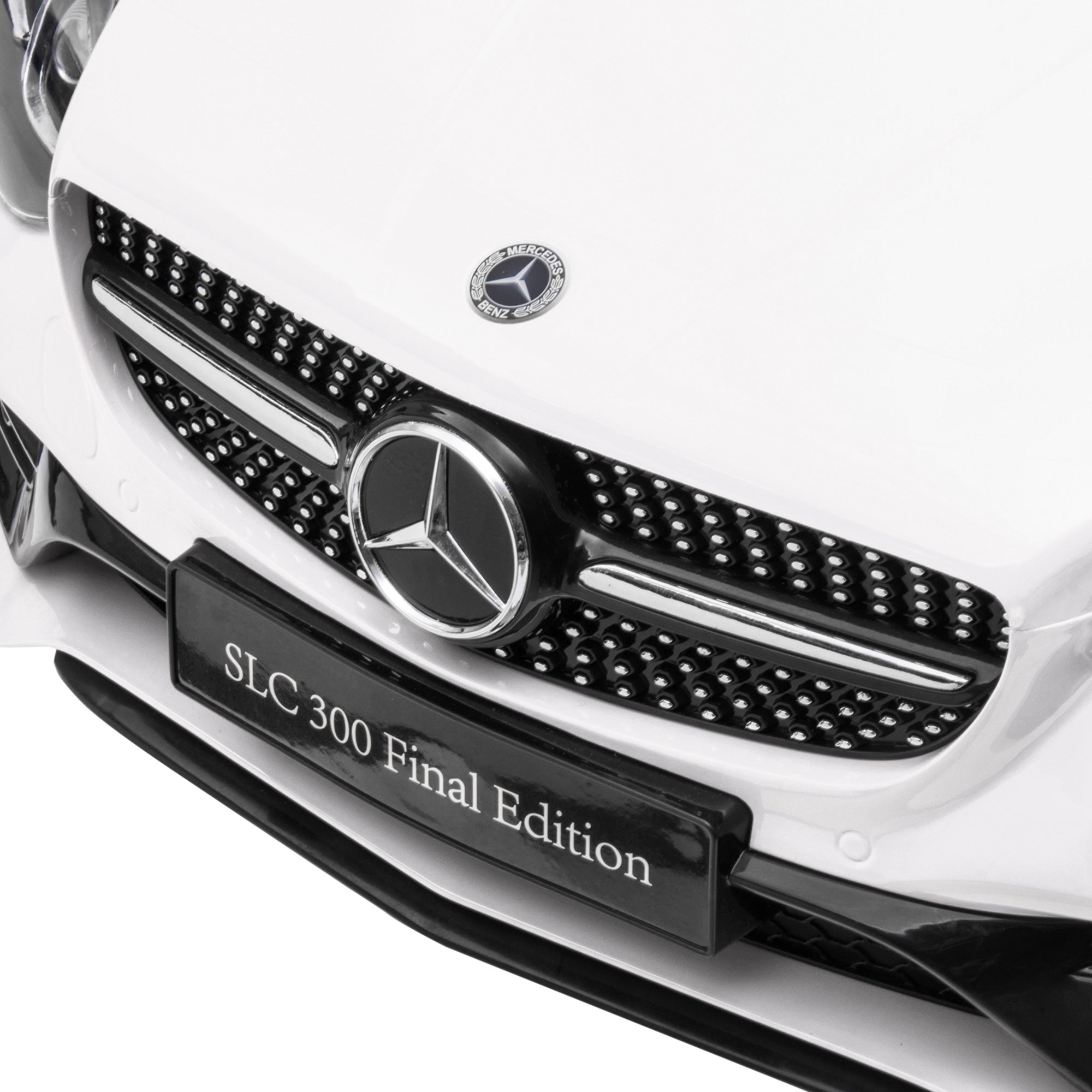 Carro Elétrico Infantil Branco 107x62,5x44 cm Mercedes SLC 300 12V para Crianças de 3-6 Anos