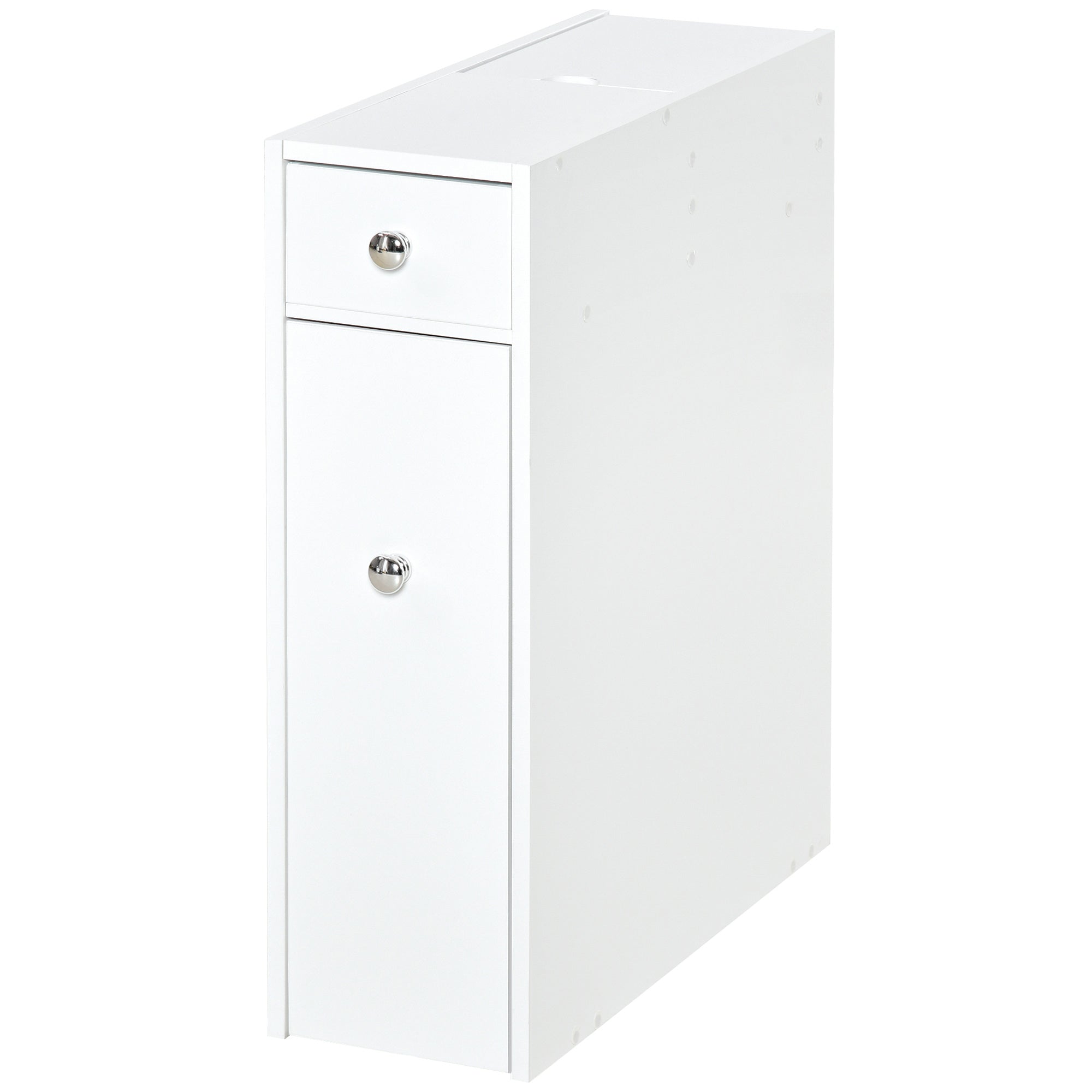 Armário de Casa de Banho Compacto 17x48x58cm - Branco