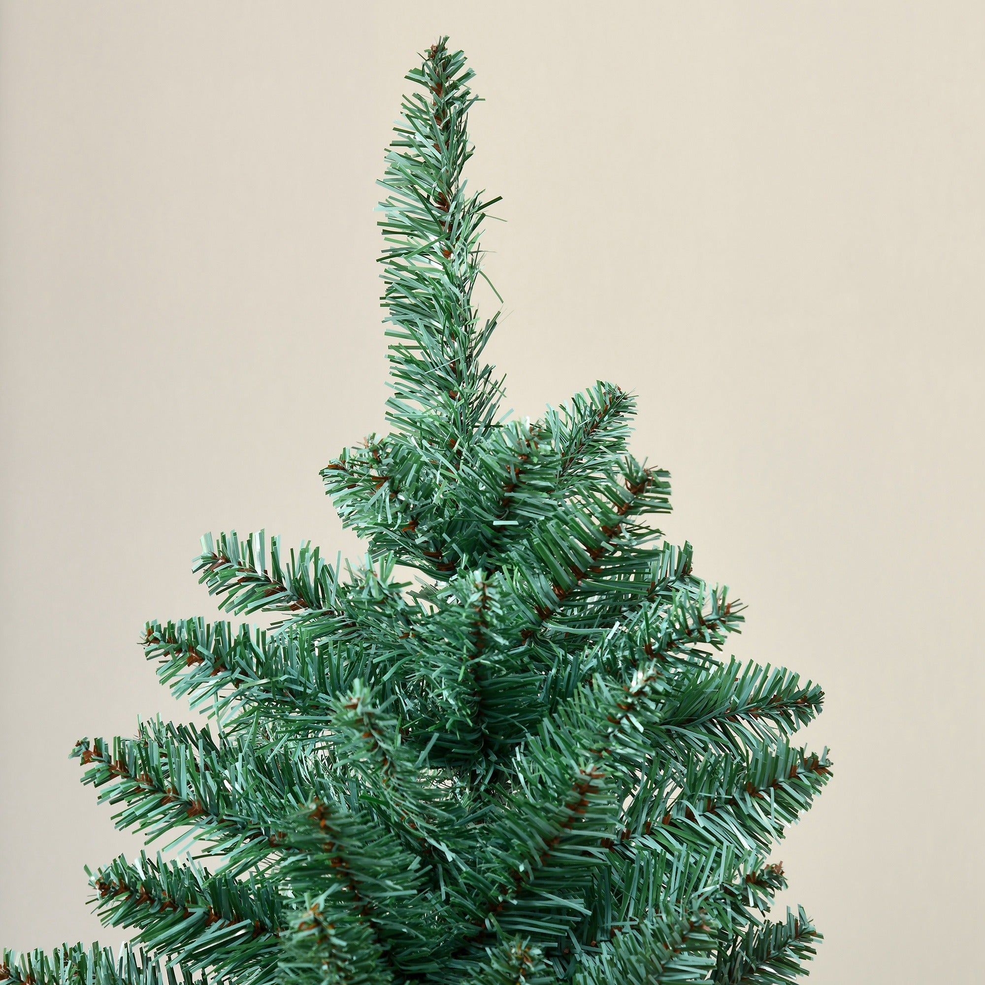 Árvore de Natal Artificial – 180 cm – Verde – PVC, Aço e Madeira