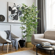 Planta Artificial de Bambu – 180 cm – Verde – Poliéster