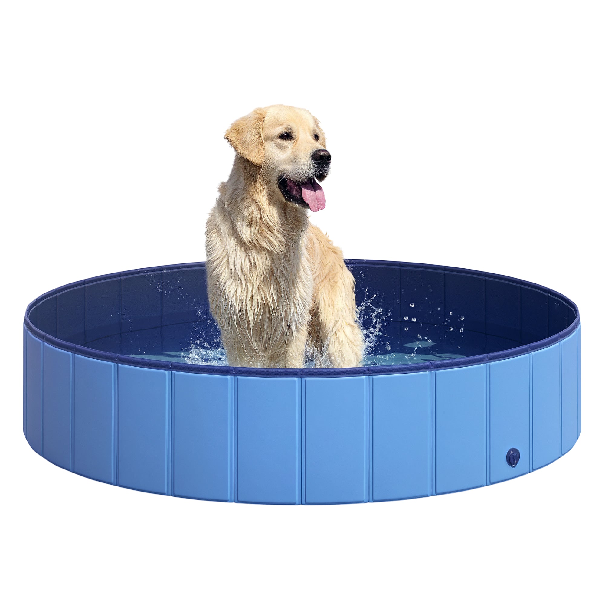 Piscina Dobrável para Cães e Animais de Estimação - Azul Ø140x30cm