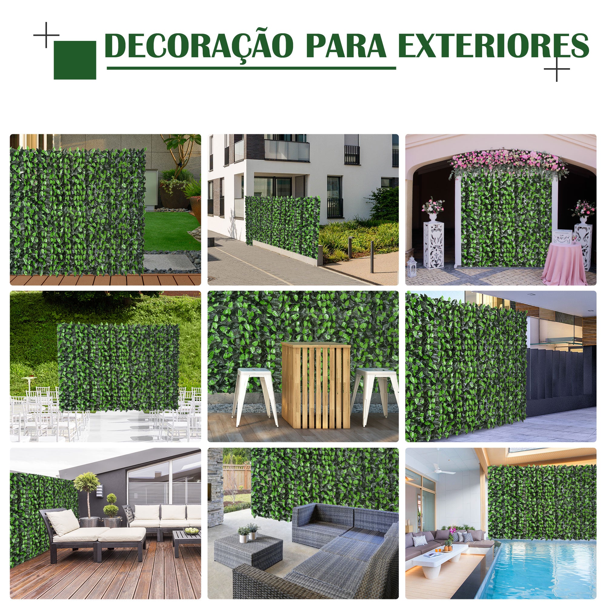Vedação Artificial em Rolo 300x100 cm - Verde