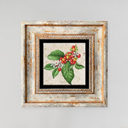 Pintura decorativa emoldurada – 20 x 20 cm – pedra e madeira