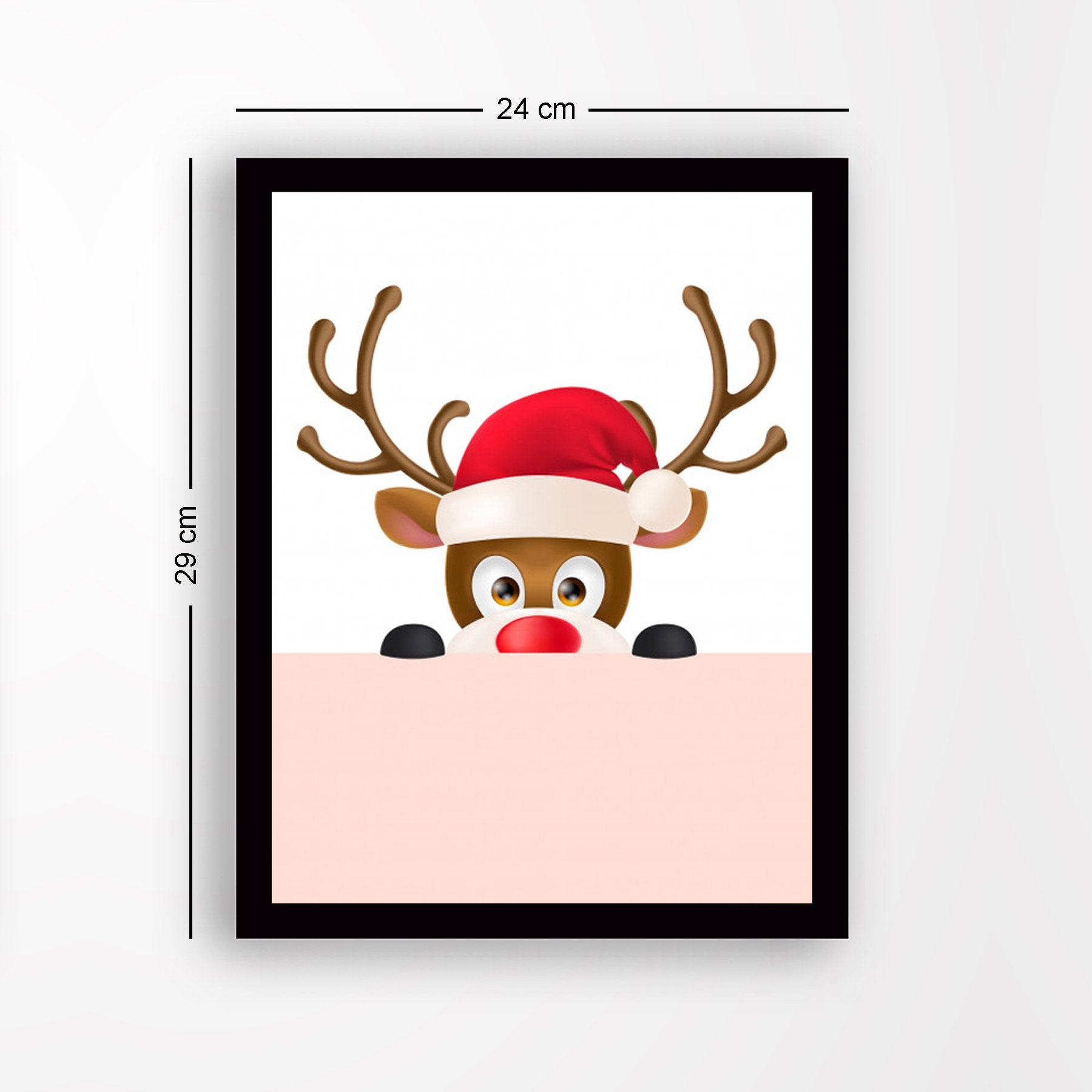 Quadro Decorativo em MDF com Moldura, Multicolor, 24x29 cm, Impressão UV, Antibacteriano (SC1)