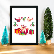 Quadro Decorativo em MDF com Moldura 24x29 cm Multicolor | Impressão UV Antibacteriano | Pronto a Pendurar — SC18303