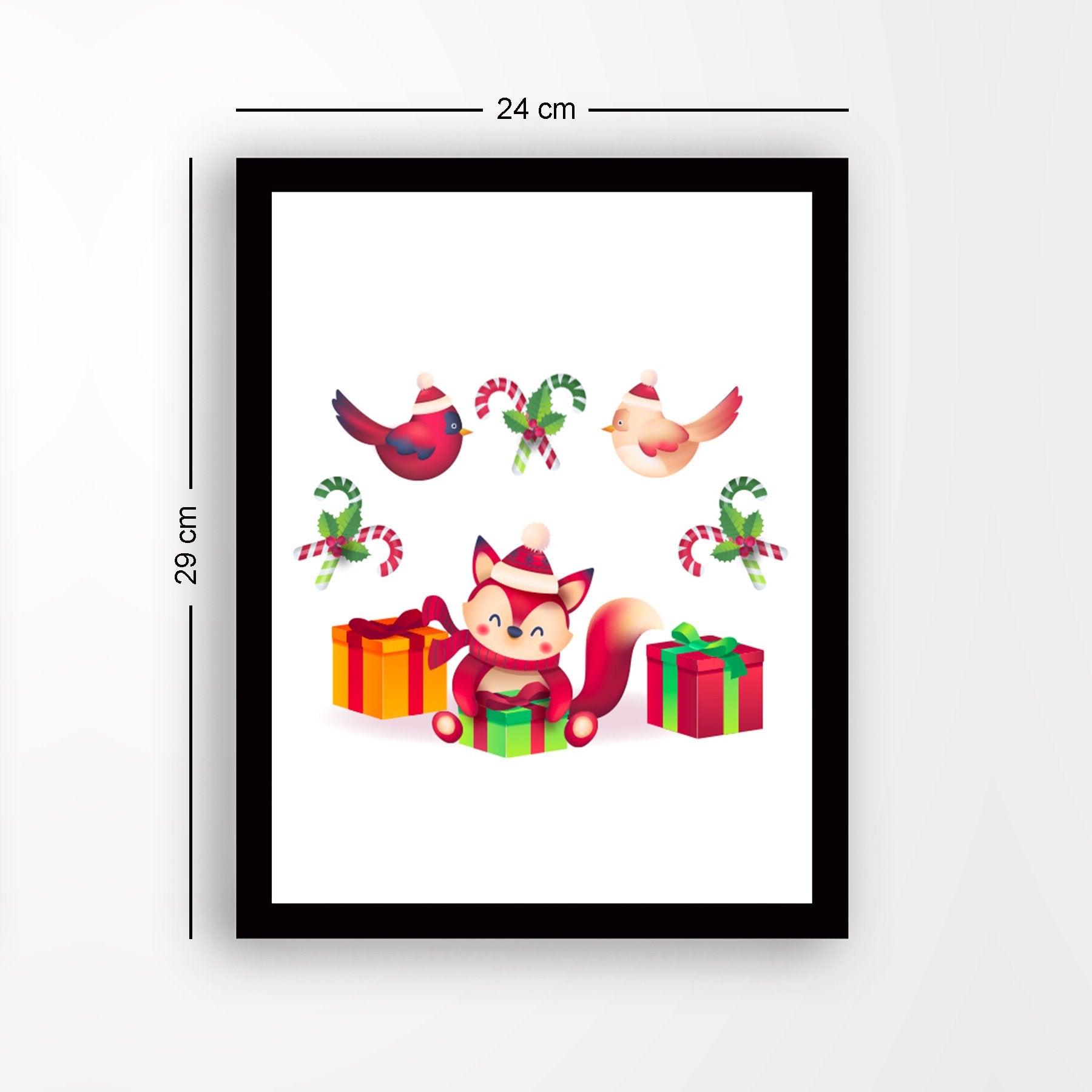 Quadro Decorativo em MDF com Moldura 24x29 cm Multicolor | Impressão UV Antibacteriano | Pronto a Pendurar — SC18303