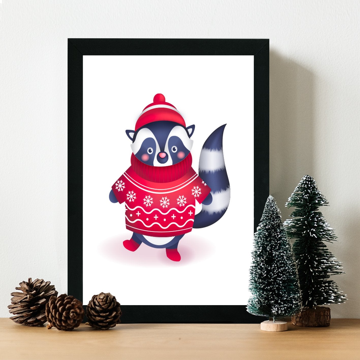 Quadro Decorativo em MDF com Moldura, Multicolor, 24 x 29 cm, Impressão UV, Antibacteriano, Espessura 2 cm – SC18304