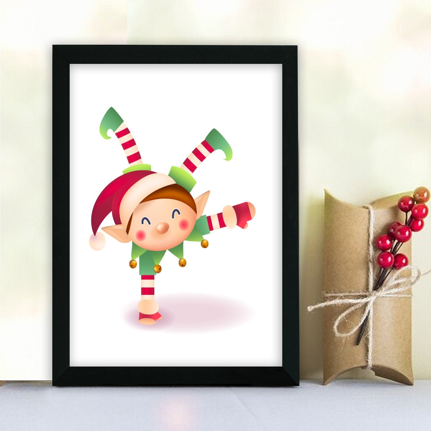 Quadro Decorativo em MDF com Moldura, Multicolor, 24 x 29 cm, Impressão UV, Antibacteriano (SC18305)