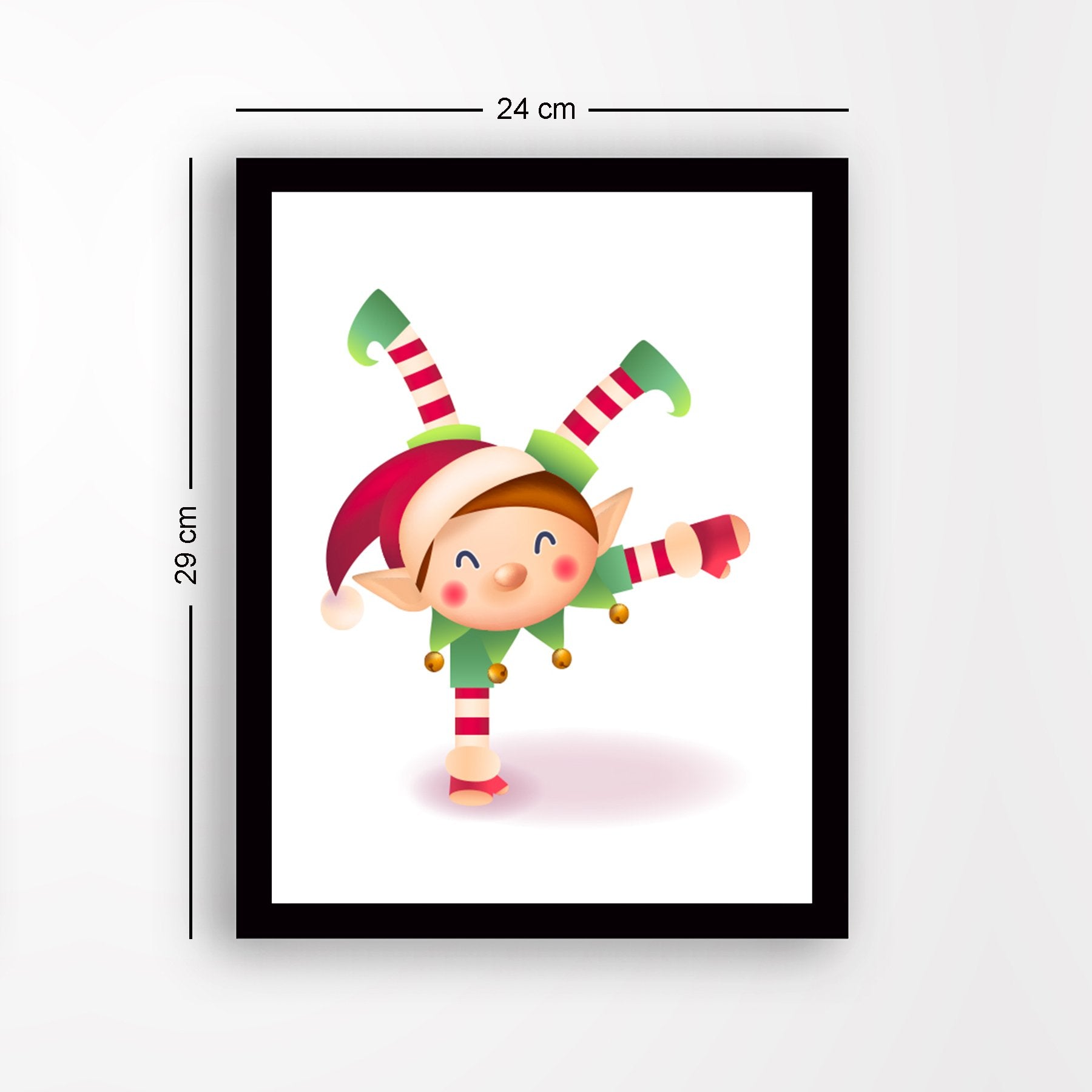 Quadro Decorativo em MDF com Moldura, Multicolor, 24 x 29 cm, Impressão UV, Antibacteriano (SC18305)