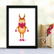 Quadro Decorativo em MDF com Moldura, Multicolor, 24x29 cm, Impressão UV, Antibacteriano – SC18307