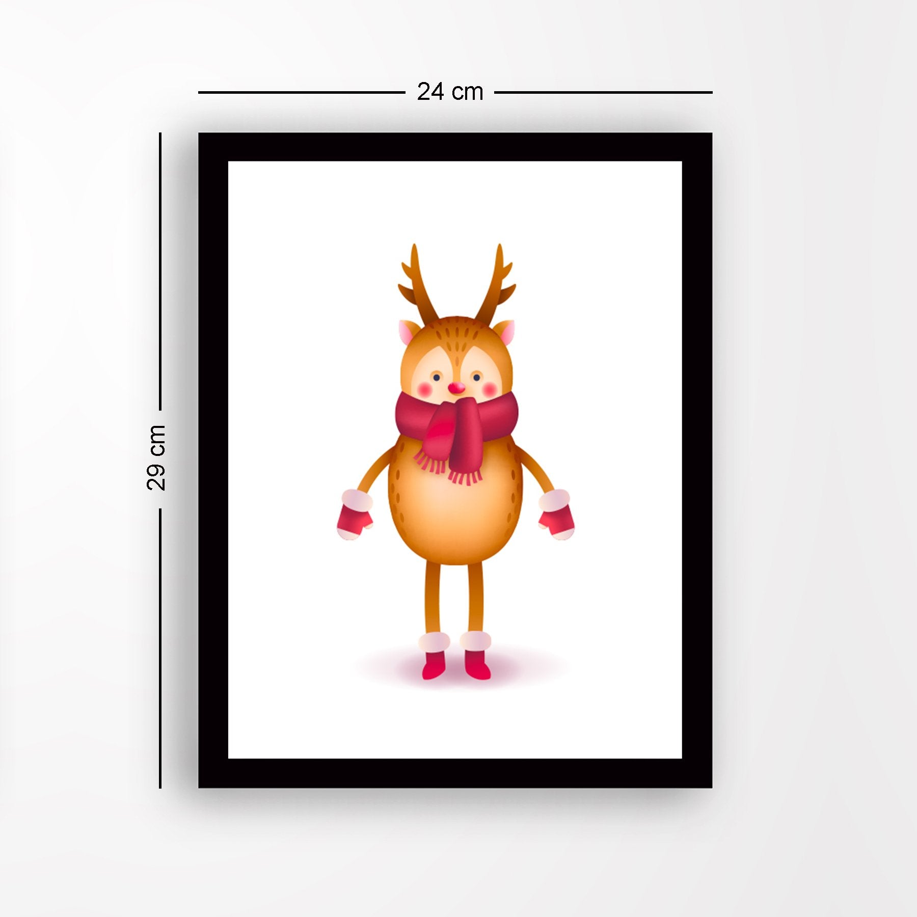 Quadro Decorativo em MDF com Moldura, Multicolor, 24x29 cm, Impressão UV, Antibacteriano – SC18307