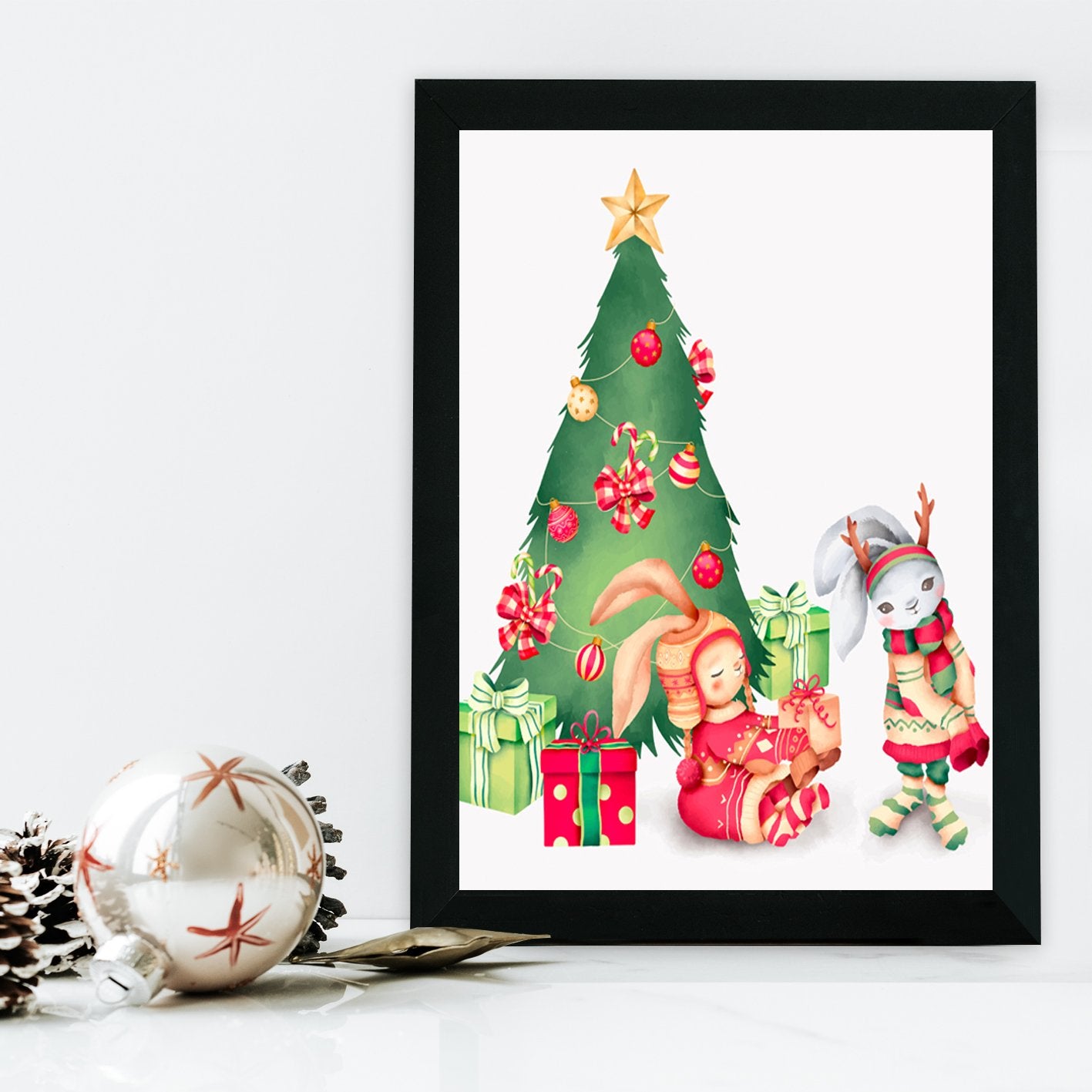 Quadro Decorativo em MDF com Moldura, Multicolor, 24 x 29 cm, Impressão UV, Antibacteriano – SC1858