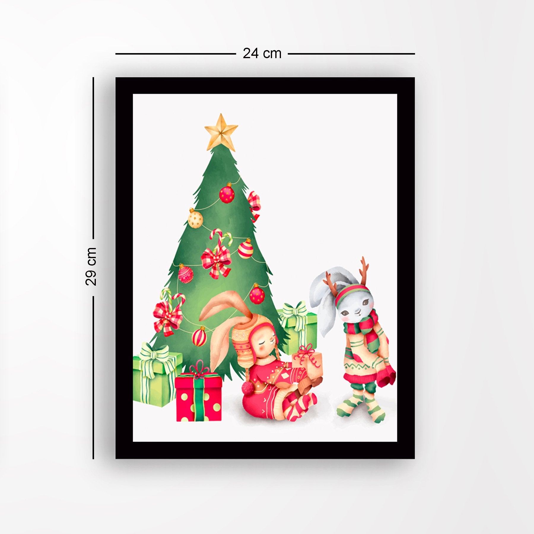 Quadro Decorativo em MDF com Moldura, Multicolor, 24 x 29 cm, Impressão UV, Antibacteriano – SC1858