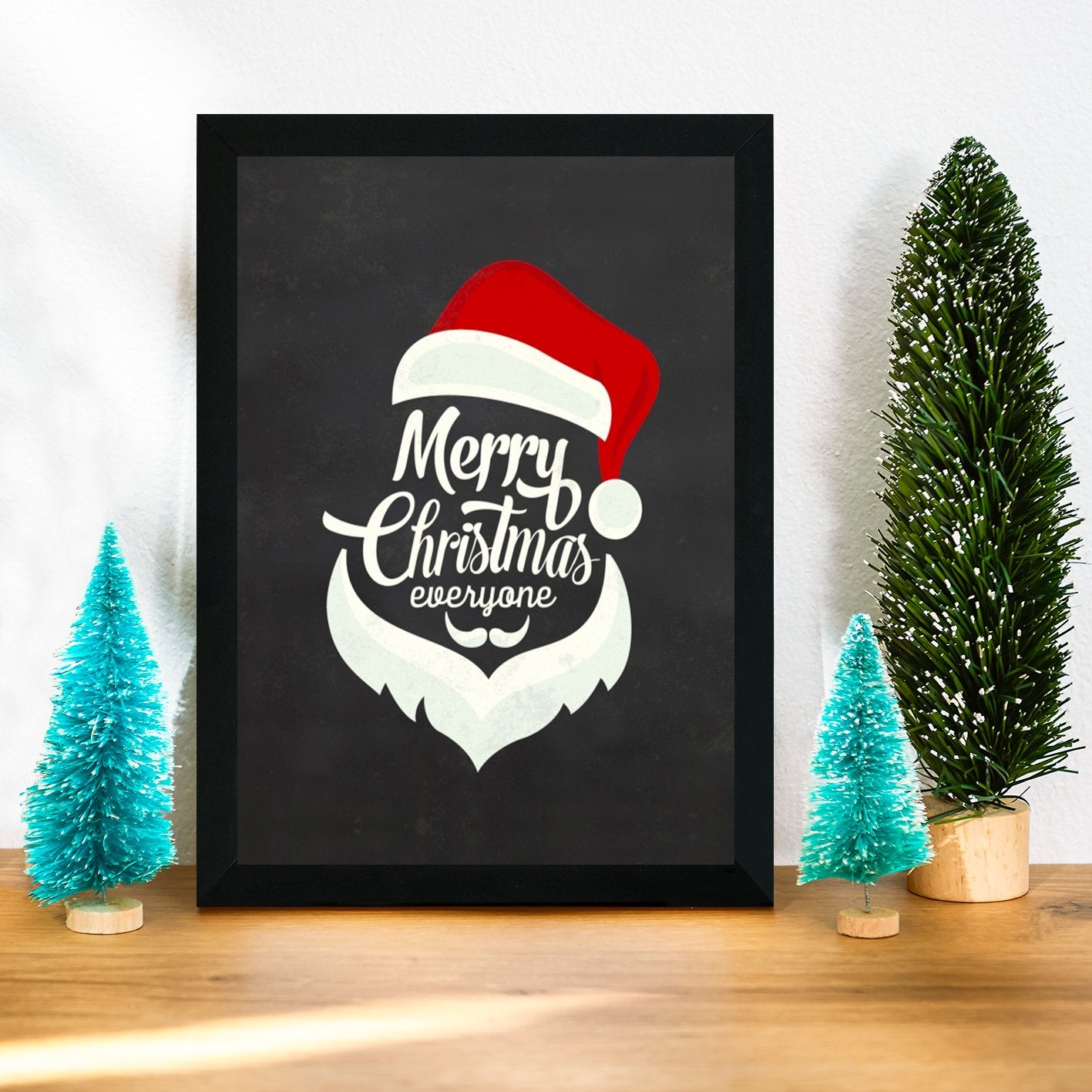 Quadro Decorativo em MDF com Moldura SC2 — Multicolor — 24 x 29 cm — Impressão UV — Antibacteriano — Pronto a pendurar