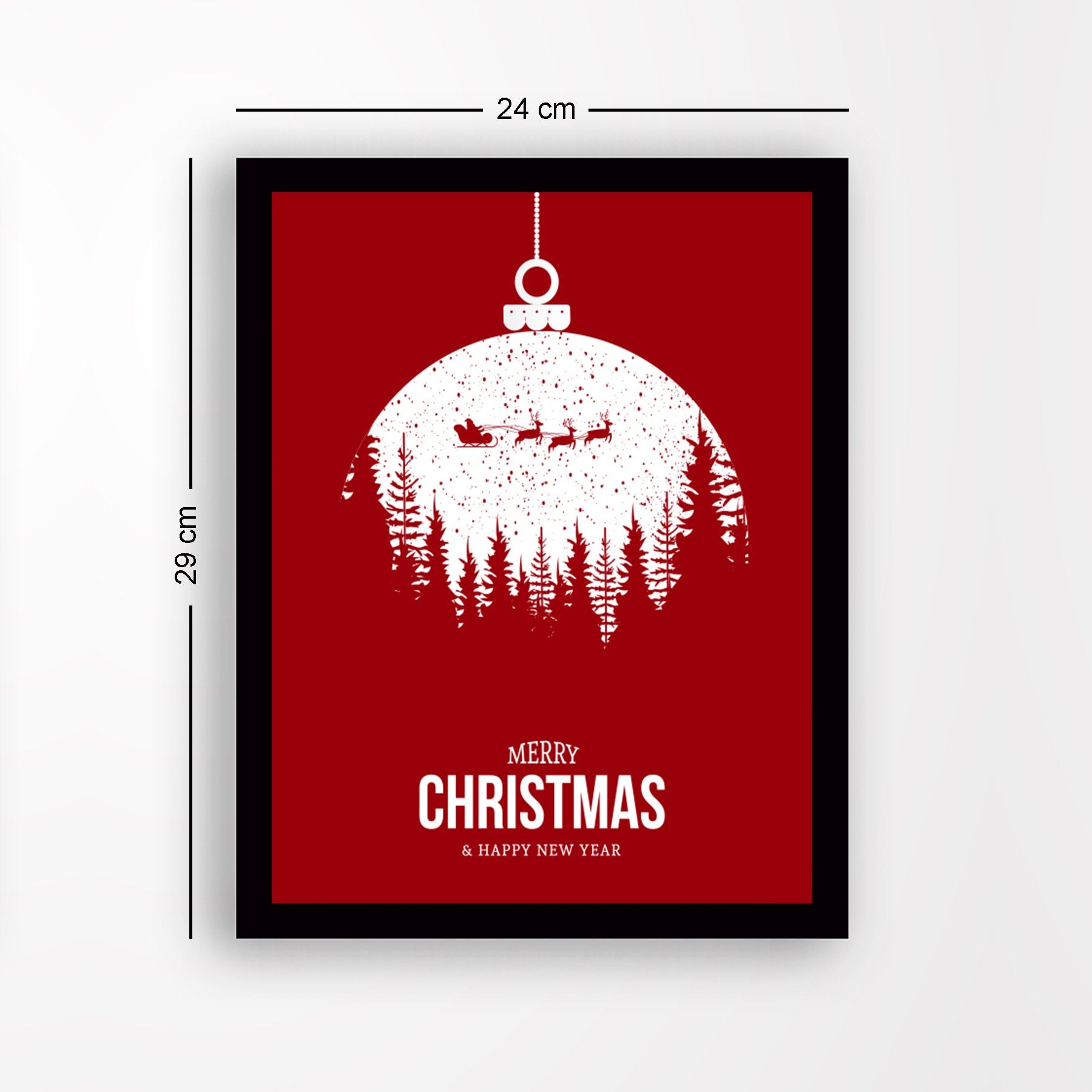 Quadro Decorativo Moldurado em MDF, Multicolor, 24x29 cm, Impressão UV, Antibacteriano — SC2015