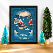 SC2731 Quadro Decorativo em MDF com Moldura Multicolor 24 x 29 cm Impressão UV Antibacteriano Pronto a Pendurar