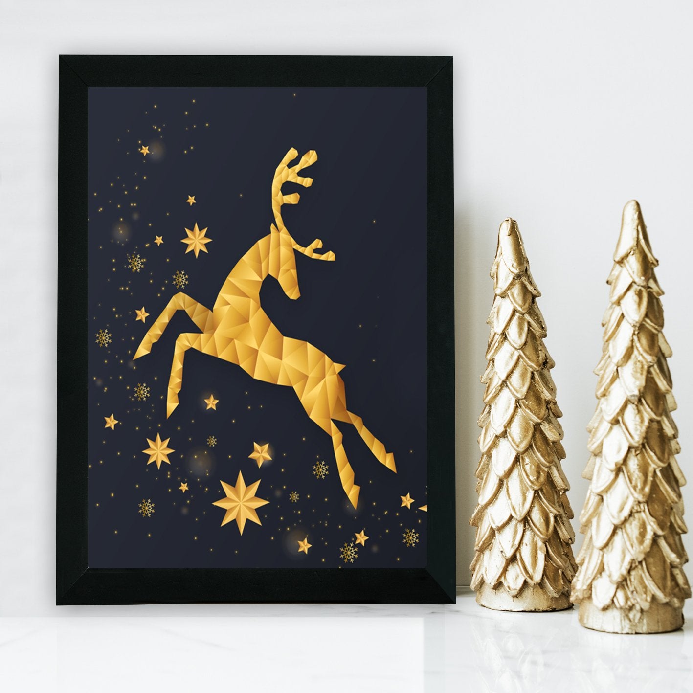 Quadro Decorativo em MDF com Moldura, Multicolor, 24x29 cm, Impressão UV, Antibacteriano, Pronto a Pendurar