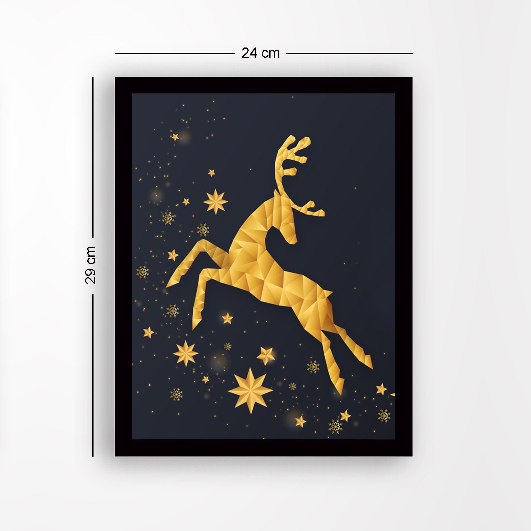 Quadro Decorativo em MDF com Moldura, Multicolor, 24x29 cm, Impressão UV, Antibacteriano, Pronto a Pendurar