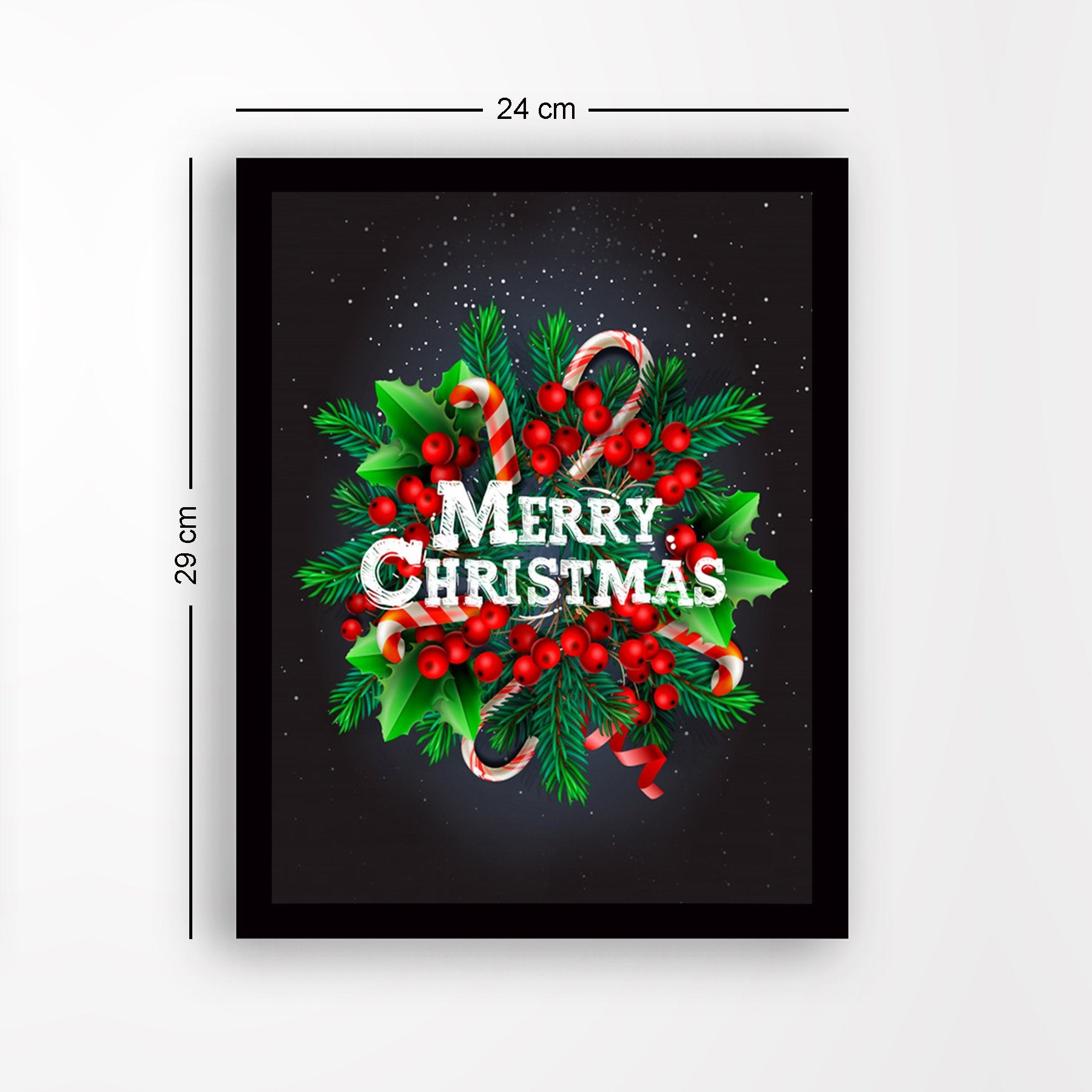 Quadro Decorativo em MDF com Moldura, Multicolor, 24 x 29 cm, Impressão UV, Antibacteriano (SC418624)