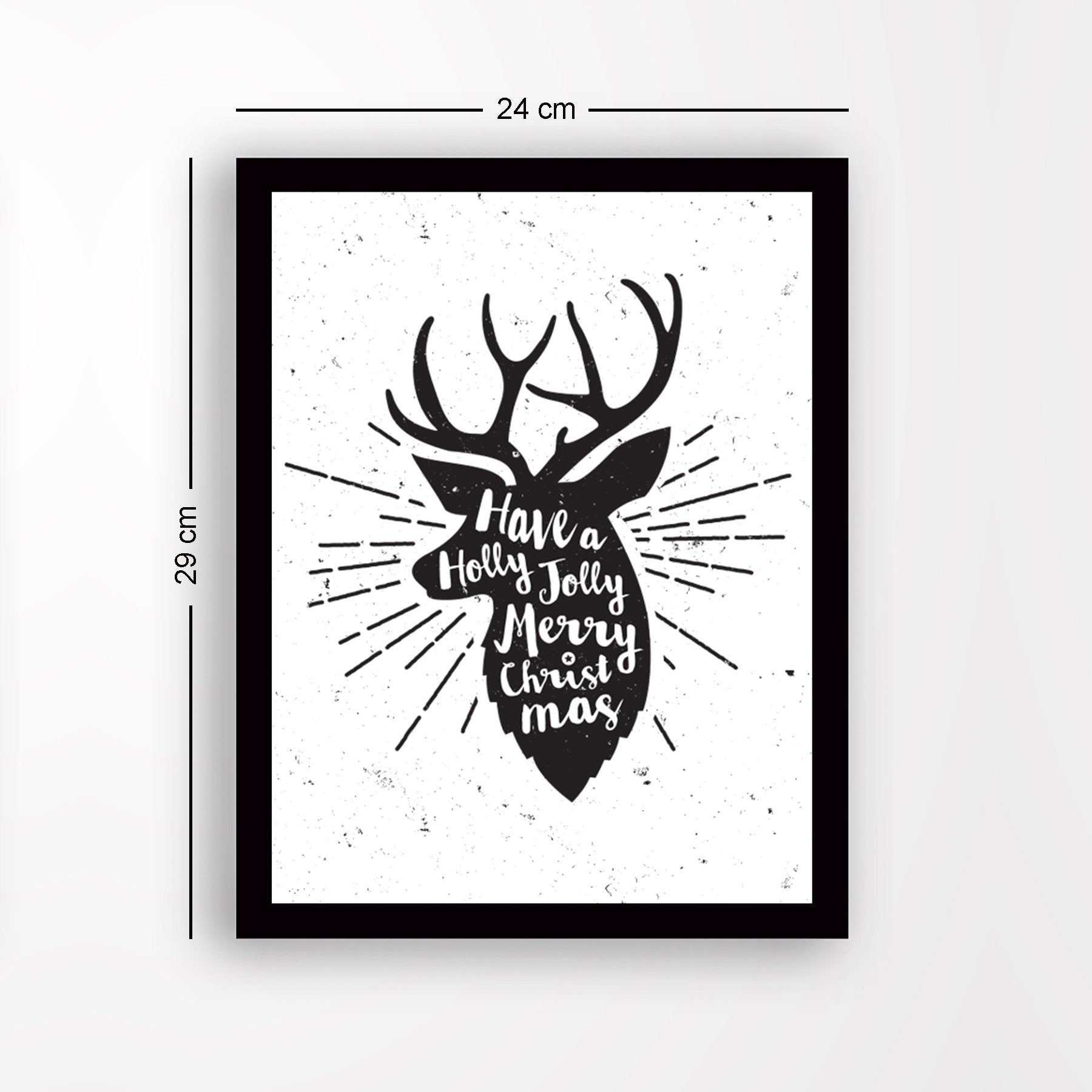 Quadro Decorativo em MDF com Moldura, Multicolor, 24x29 cm, Impressão UV, Antibacteriano – SC449