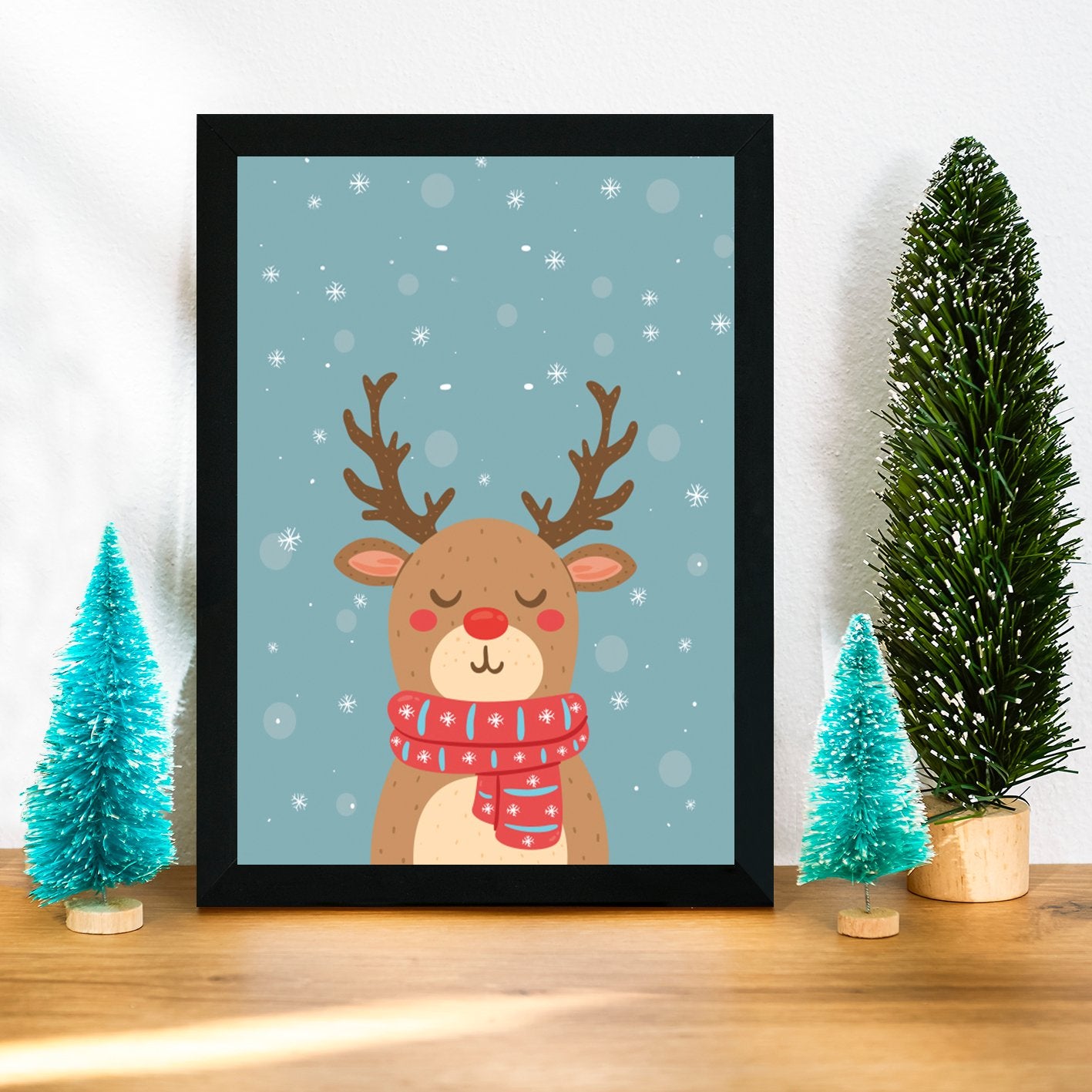 Quadro Decorativo em MDF com Moldura, Multicolor, 24 x 29 cm, Impressão UV, Antibacteriano, Pronto a Pendurar – SC466878