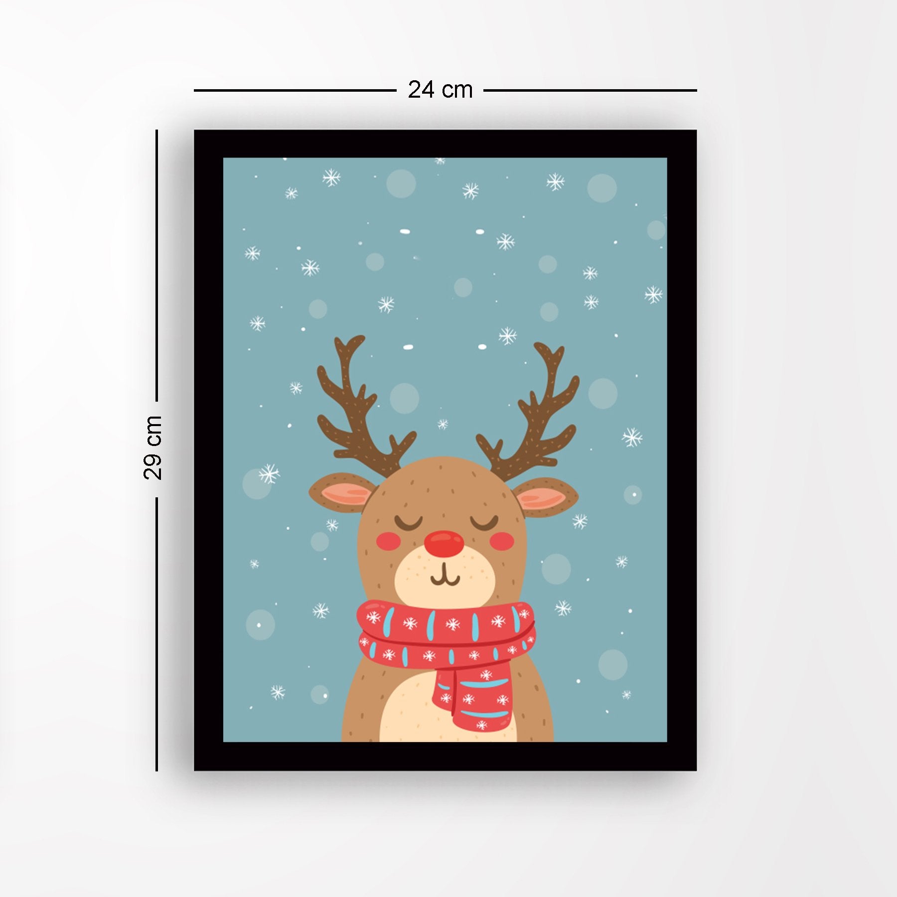 Quadro Decorativo em MDF com Moldura, Multicolor, 24 x 29 cm, Impressão UV, Antibacteriano, Pronto a Pendurar – SC466878