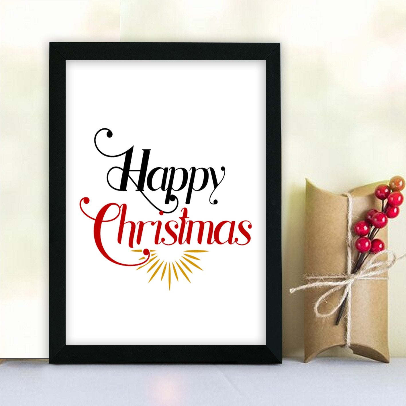 Quadro Decorativo em MDF com Moldura, Multicolor, 24 x 29 cm, Impressão UV, Antibacteriano – SC482