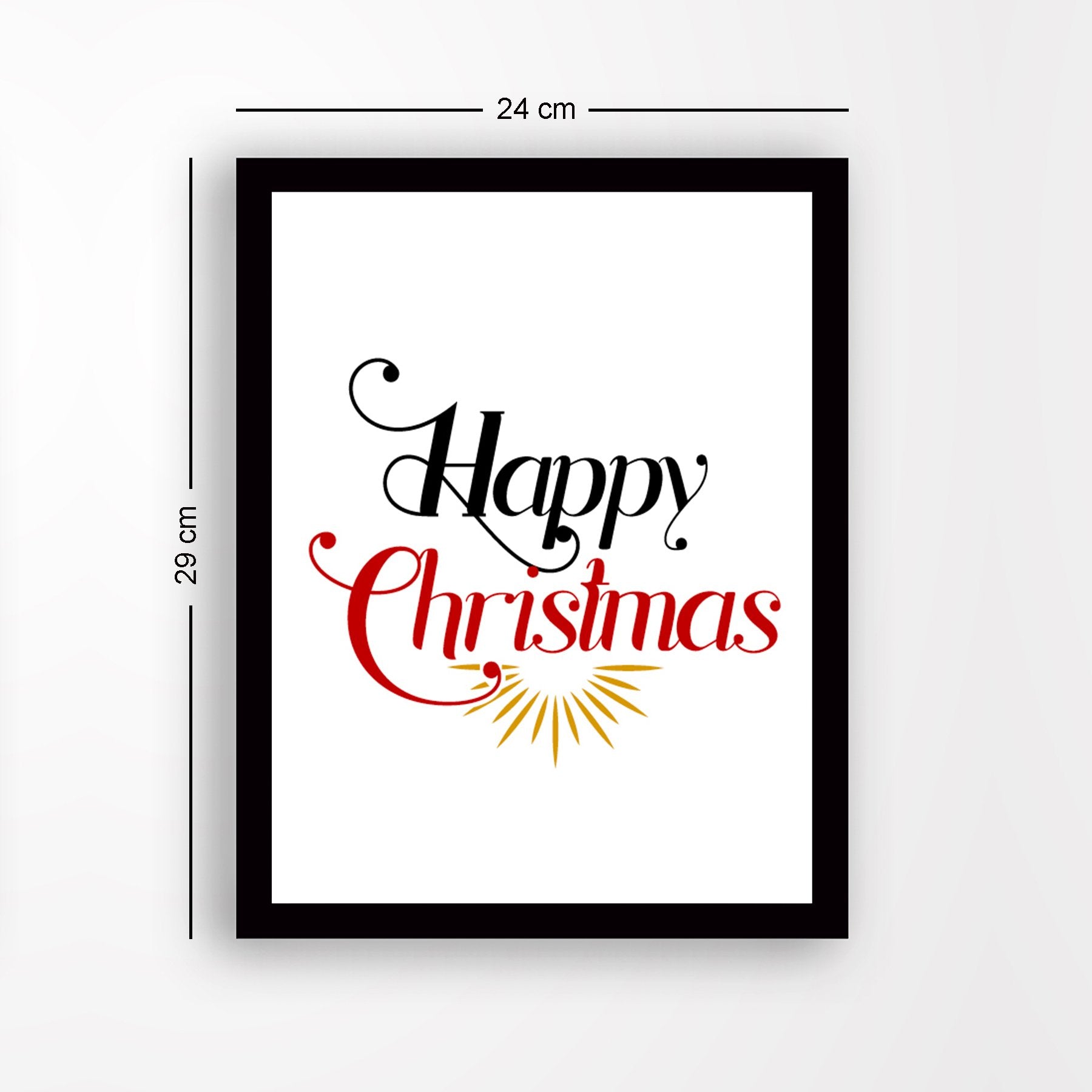 Quadro Decorativo em MDF com Moldura, Multicolor, 24 x 29 cm, Impressão UV, Antibacteriano – SC482