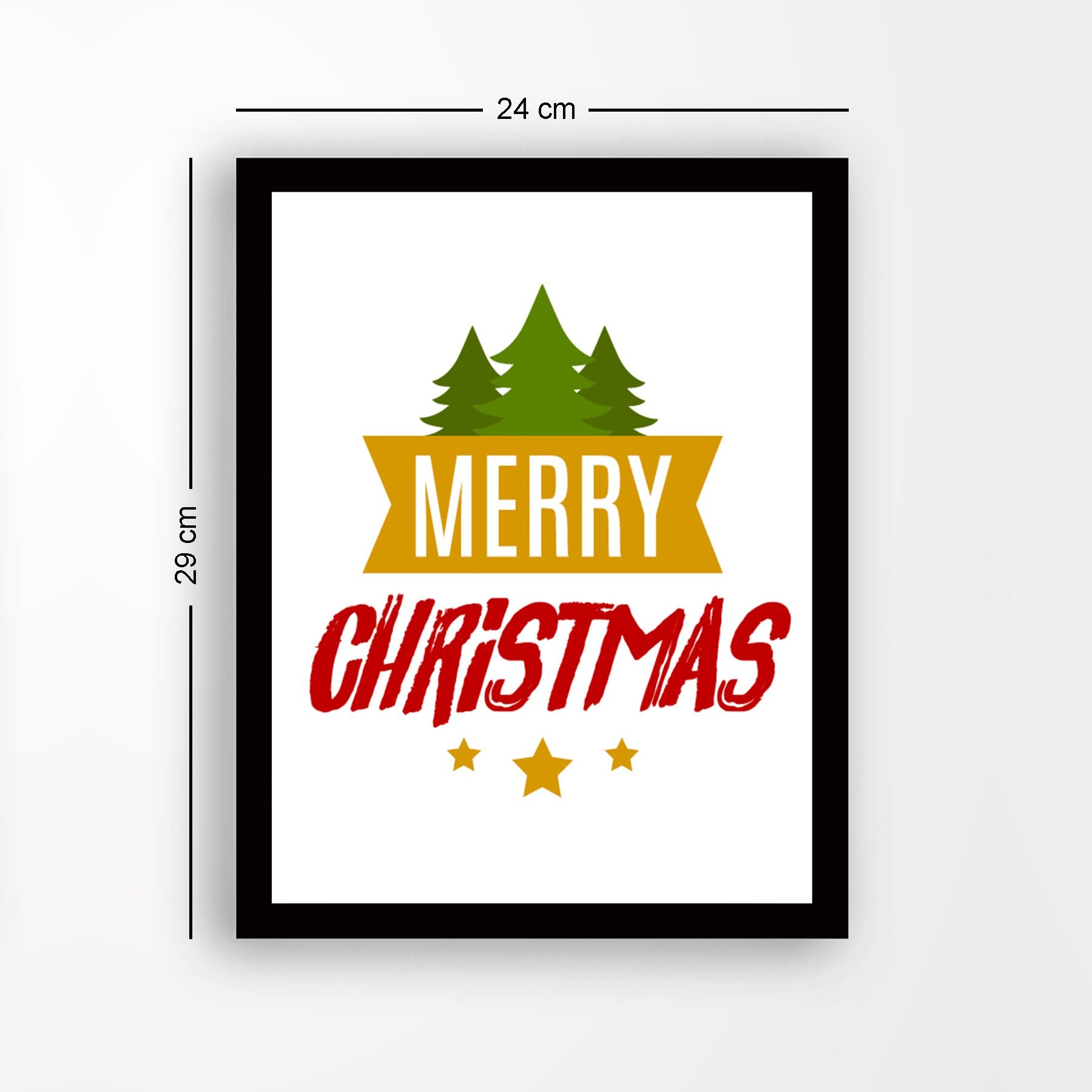 Quadro Decorativo em MDF com Moldura, Multicolor, 24 x 29 cm, Impressão UV, Antibacteriano – SC485