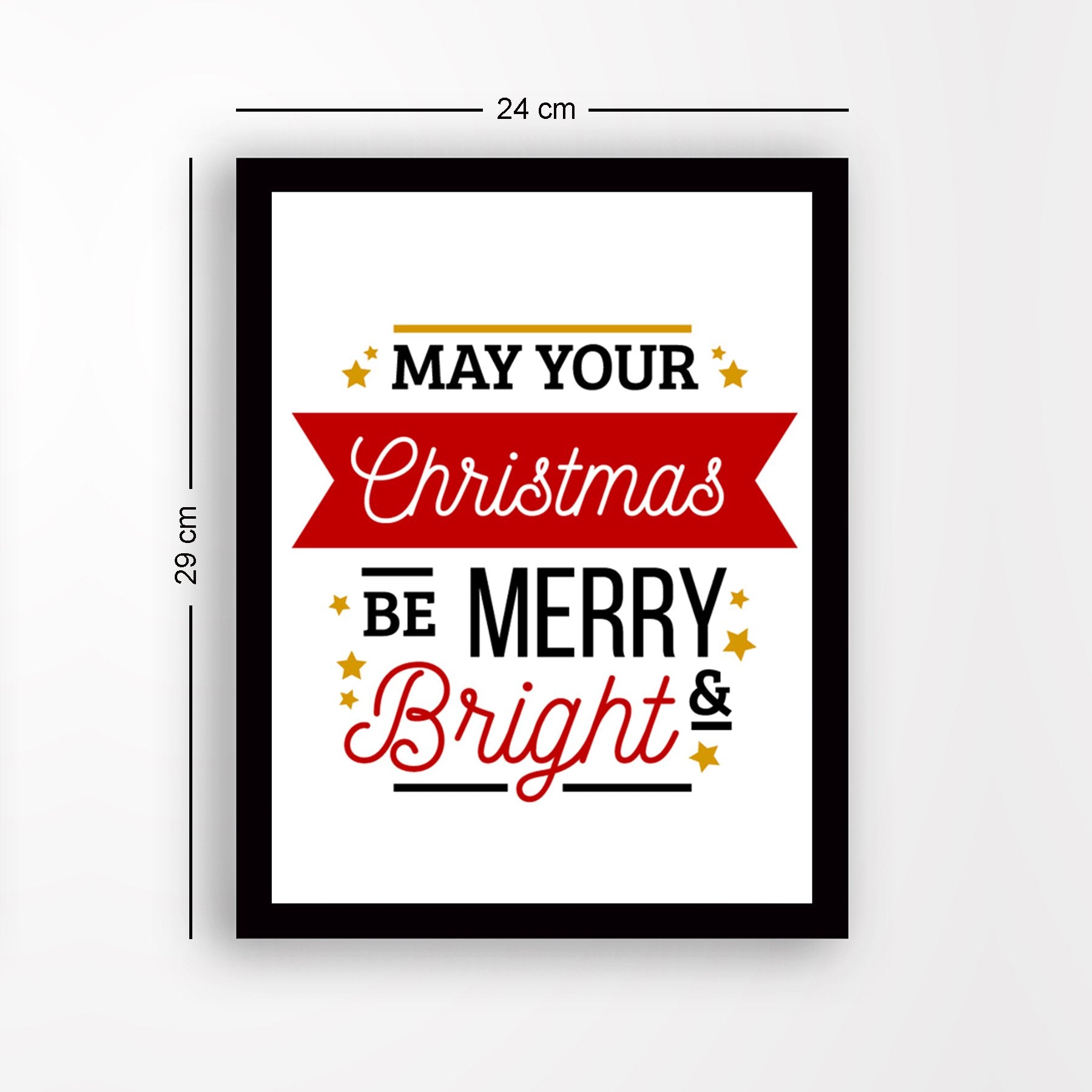 Quadro Decorativo em MDF com Moldura SC487 — Multicolor, 24 x 29 cm, Impressão UV, Antibacteriano, Pronto a Pendurar