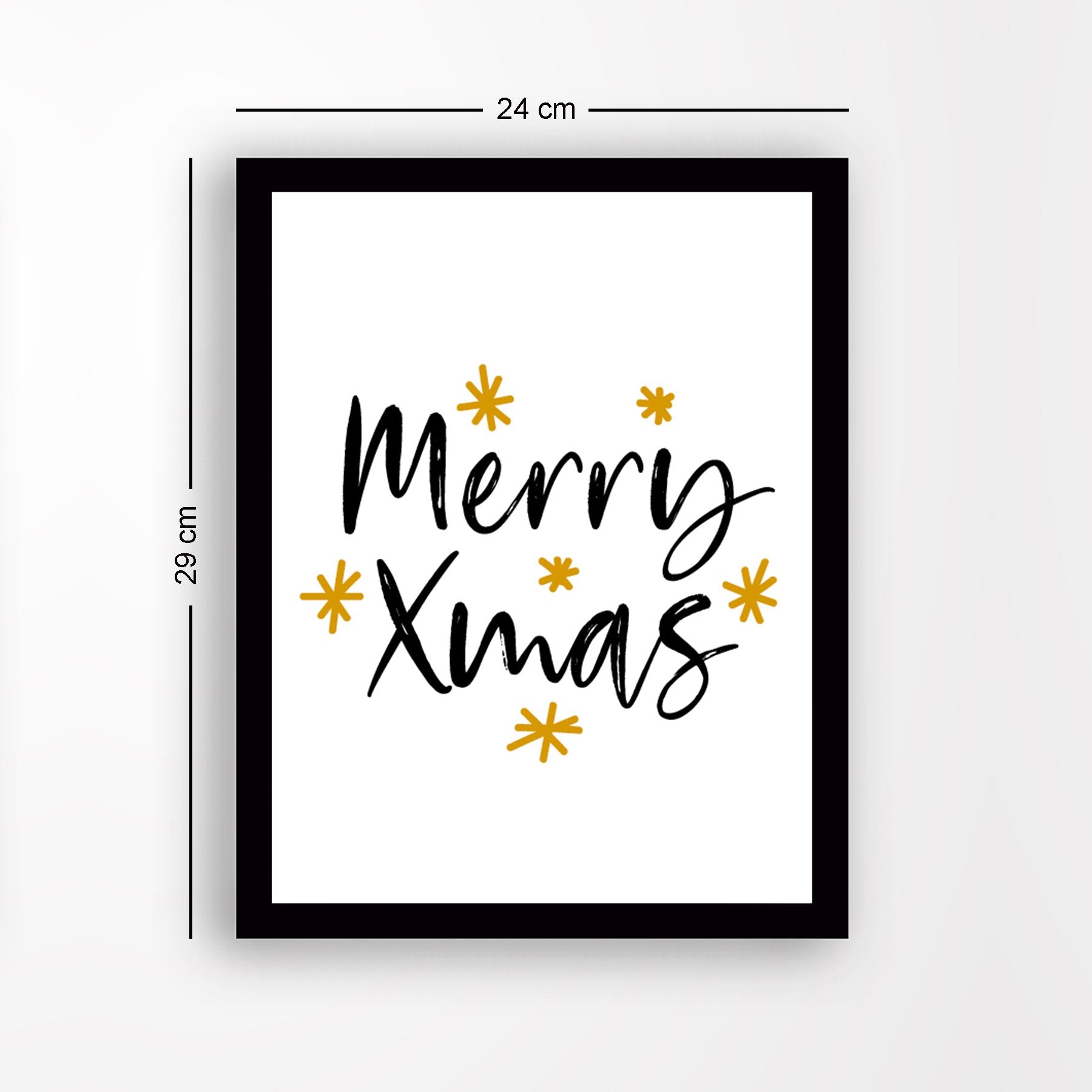 Quadro Decorativo em MDF com Moldura SC488, Multicolor, 24x29 cm, Impressão UV, Antibacteriano, Pronto a Pendurar