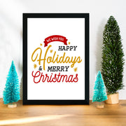 Quadro Decorativo com Moldura em MDF SC490, Multicolor, 24 x 29 cm, Impressão UV, Antibacteriano, Pronto a Pendurar