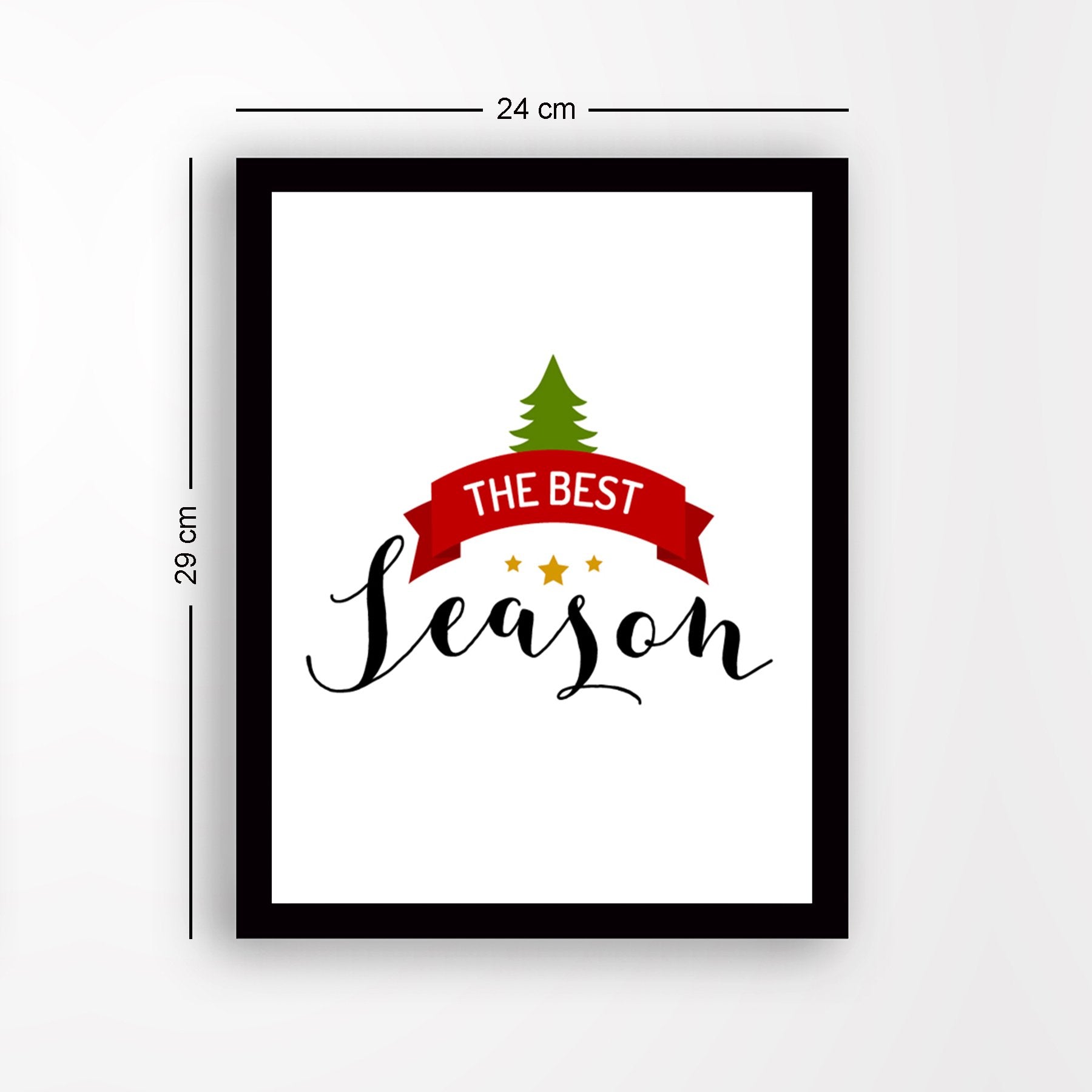 Quadro Decorativo Moldurado em MDF Multicolor 24x29 cm (2 cm) — Impressão UV, Antibacteriano, Pronto a Pendurar | SC492