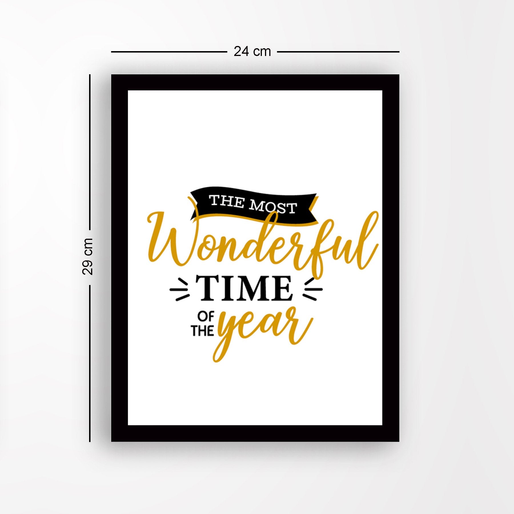 Quadro Decorativo em MDF com Moldura, Multicolor, 24x29 cm, Impressão UV, Antibacteriano, Pronto a Pendurar