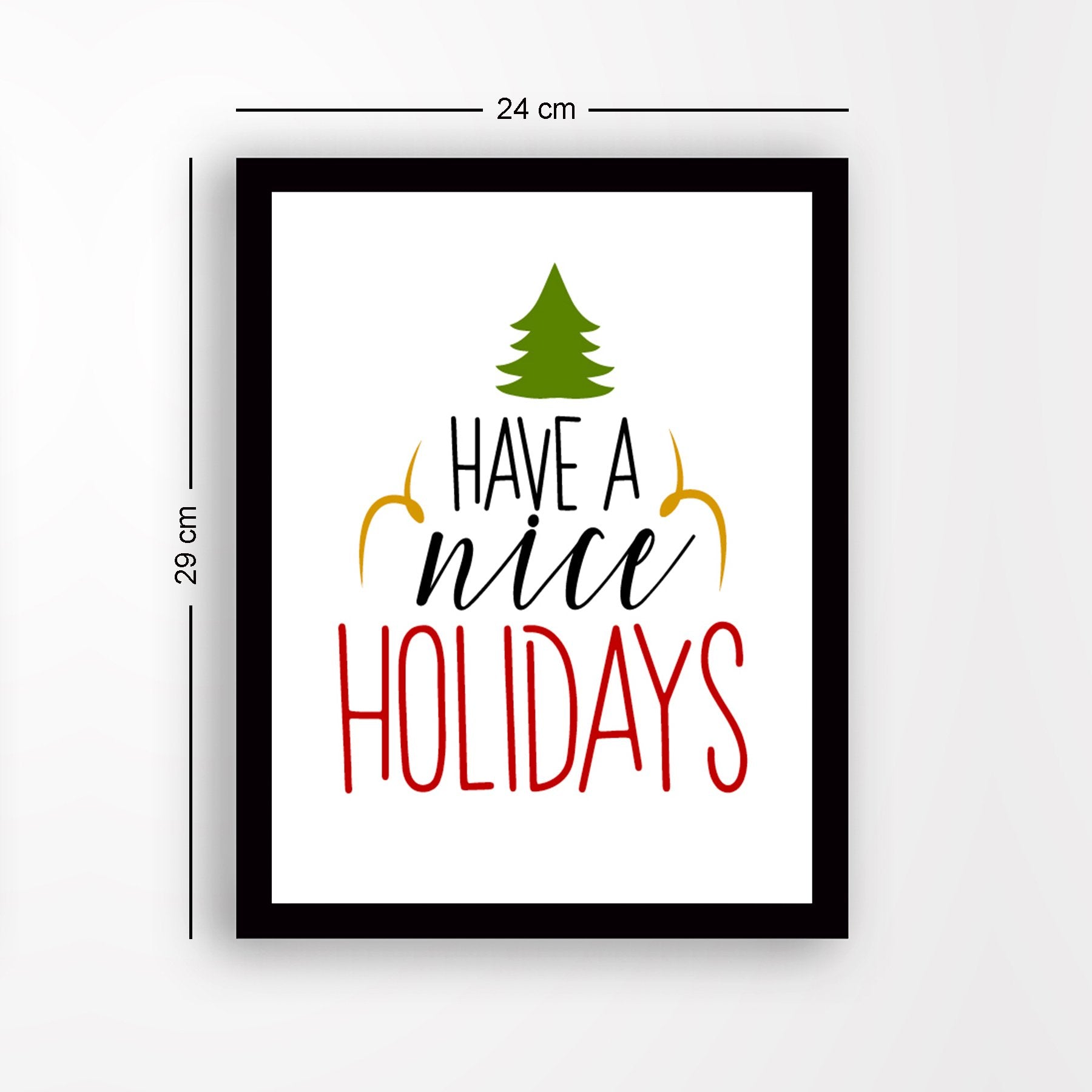 Quadro Decorativo em MDF com Moldura Multicolor 24x29 cm | Impressão UV | Antibacteriano | Pronto a Pendurar