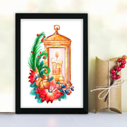 Quadro Decorativo MDF com Moldura — Multicolor, 24x29 cm, Impressão UV, Antibacteriano, Pronto a Pendurar