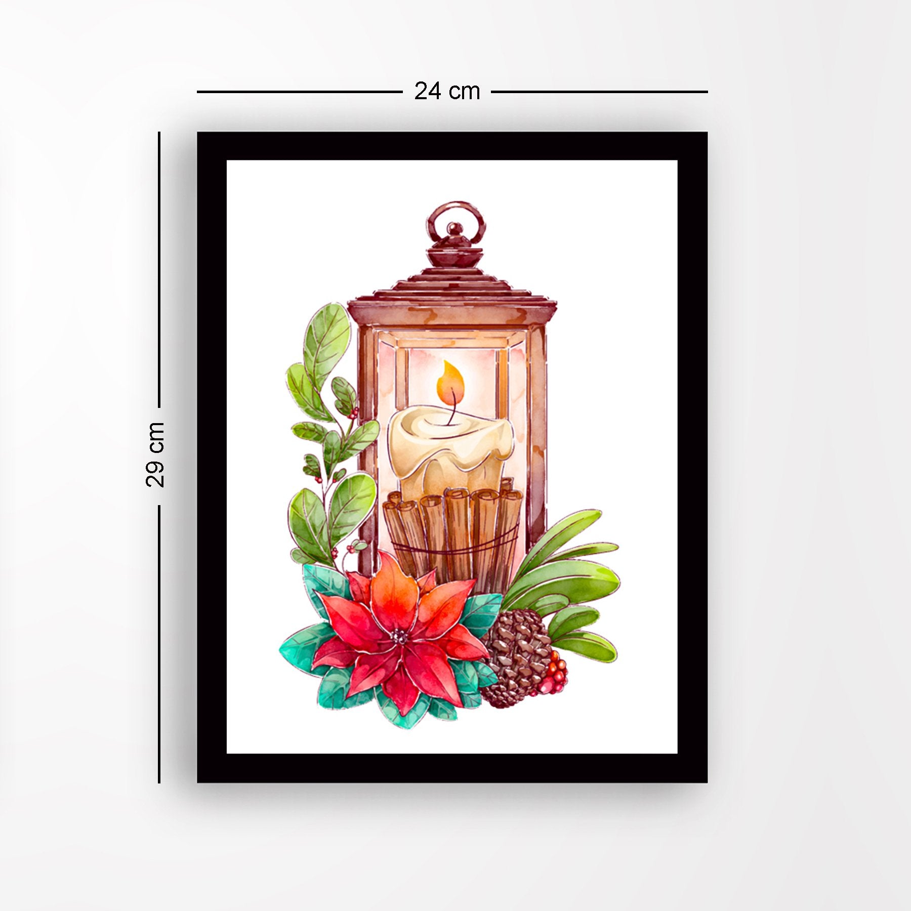 Quadro Decorativo em MDF com Moldura, Multicolor, 24 x 29 cm, Impressão UV, Antibacteriano – SC4963113